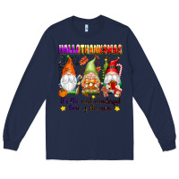 Navy hallothanksmas its the most wonderful time of the Long Sleeve Tee - texasbilliewilder
