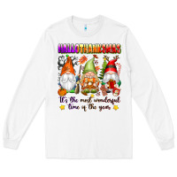 White hallothanksmas its the most wonderful time of the Long Sleeve Tee - texasbilliewilder