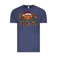 Vintage Denim Christmas Toy Poodle Dog Mom Vintage Tee - RanaPortraitStore