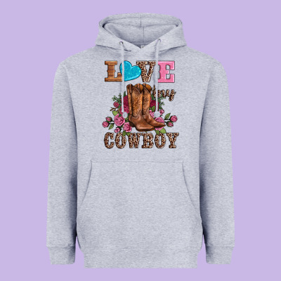 Valentines Day Love My Cowboy Heavyweight Hoodie Designed By Adodesignshop