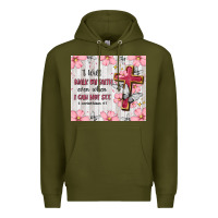 Army Green christian Premium Hoodie - MaliasSmallBusiness