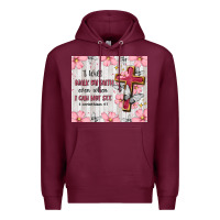 Burgundy christian Premium Hoodie - MaliasSmallBusiness