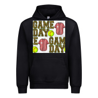 Black softball uniform game day seamless pattern Urban Hoodie - BundleAndBundleShop