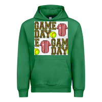Emerald softball uniform game day seamless pattern Urban Hoodie - BundleAndBundleShop