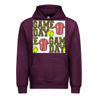 Mauve Wine softball uniform game day seamless pattern Urban Hoodie - BundleAndBundleShop