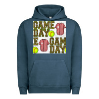 Pigment Midnight Navy softball uniform game day seamless pattern Urban Hoodie - BundleAndBundleShop