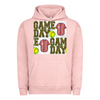 Pigment Salmon softball uniform game day seamless pattern Urban Hoodie - BundleAndBundleShop