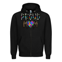 Black proud mom Zipper Hoodie - CowhideDigitalArt