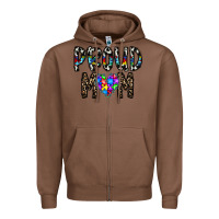 Chestnut proud mom Zipper Hoodie - CowhideDigitalArt