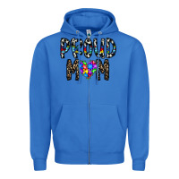 True Royal proud mom Zipper Hoodie - CowhideDigitalArt