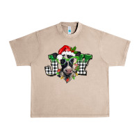 French Oak Christmas joy black and white cow Urban Heavy Tee - BarkalooDesign