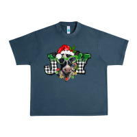 Midnight Navy Christmas joy black and white cow Urban Heavy Tee - BarkalooDesign