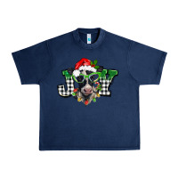 Navy Christmas joy black and white cow Urban Heavy Tee - BarkalooDesign