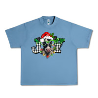 Pebble Blue Christmas joy black and white cow Urban Heavy Tee - BarkalooDesign