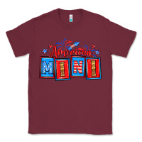 Burgundy American mini Classic Tee - Neo Western