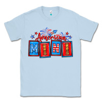 Dusty Blue American mini Classic Tee - Neo Western