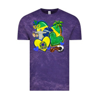 Cloud Purple brazil hearts Vintage Tee - texasbilliewilder