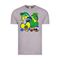 Vintage Zinc brazil hearts Vintage Tee - texasbilliewilder
