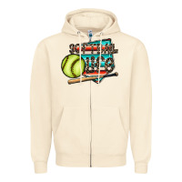 Sandshell softball life Zipper Hoodie - CowhideDigitalArt