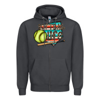 Smoke softball life Zipper Hoodie - CowhideDigitalArt
