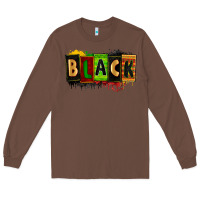 Chestnut Black juneteenth Long Sleeve Tee - Zillion Design Studio