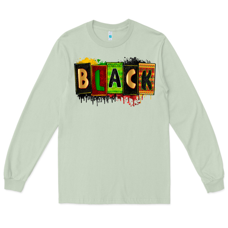 Black Juneteenth Long Sleeve Tee by Zillion Design Studio | Teevron