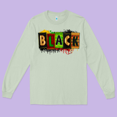 Black Juneteenth Long Sleeve Tee Designed By Zillion Design Studio