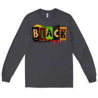 Smoke Black juneteenth Long Sleeve Tee - Zillion Design Studio