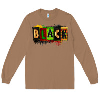 Toasted Coconut Black juneteenth Long Sleeve Tee - Zillion Design Studio