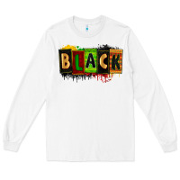 White Black juneteenth Long Sleeve Tee - Zillion Design Studio