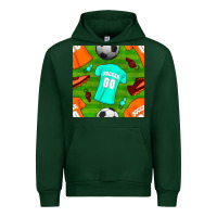 Forest Green soccer ball uniform and shoes seamless pattern Urban Hoodie - BundleAndBundleShop