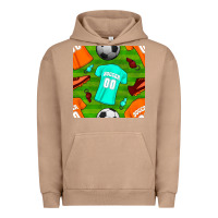 Pigment Burro soccer ball uniform and shoes seamless pattern Urban Hoodie - BundleAndBundleShop