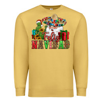 Antique Gold feliz navidad Spanish Christmas Premium Sweatshirt - Jasminsmagicworld