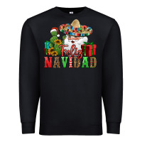 Black feliz navidad Spanish Christmas Premium Sweatshirt - Jasminsmagicworld