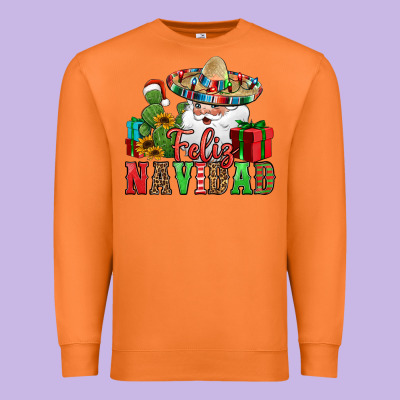 Feliz Navidad Spanish Christmas Premium Sweatshirt Designed By Jasminsmagicworld