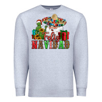 Heather Grey feliz navidad Spanish Christmas Premium Sweatshirt - Jasminsmagicworld