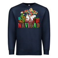 Navy feliz navidad Spanish Christmas Premium Sweatshirt - Jasminsmagicworld