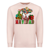 Pale Pink feliz navidad Spanish Christmas Premium Sweatshirt - Jasminsmagicworld