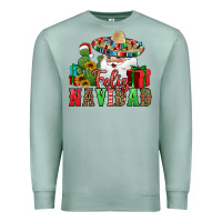 Seafoam feliz navidad Spanish Christmas Premium Sweatshirt - Jasminsmagicworld