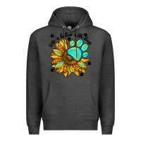 Charcoal Heather life is better with dogs Premium Hoodie - NancyCooperArtShop