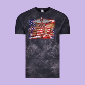 Patriotic Nurse Certified Medical Assistant Medilcal Symbol Background Vintage Tee Designed By Barkaloodesign