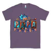 Lavender American Papa 4th of july Classic Tee - CowGirlArtShop