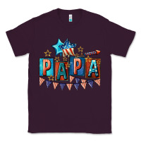 Plum American Papa 4th of july Classic Tee - CowGirlArtShop