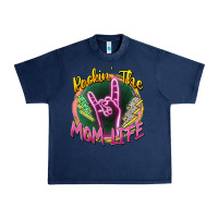 Navy rockin' the mom life Urban Heavy Tee - Zillion Design Studio