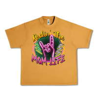 Peanut Butter rockin' the mom life Urban Heavy Tee - Zillion Design Studio