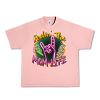 Salmon rockin' the mom life Urban Heavy Tee - Zillion Design Studio