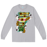 Moon Dust Vermont State Map Long Sleeve Tee - RanaPortraitStore