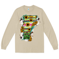 Mushroom Vermont State Map Long Sleeve Tee - RanaPortraitStore