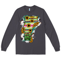Smoke Vermont State Map Long Sleeve Tee - RanaPortraitStore