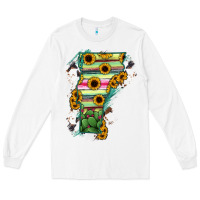 White Vermont State Map Long Sleeve Tee - RanaPortraitStore